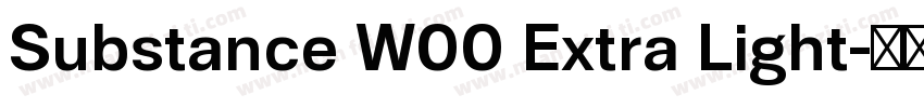 Substance W00 Extra Light字体转换